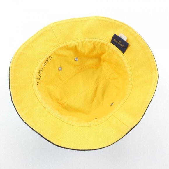 Louis Vuitton Monogram Denim Hat Black Yellow Reversible main image 5